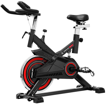 Commercial Spin Bike with Adjustable Ergonomics and 0.18m Flywheel - Red