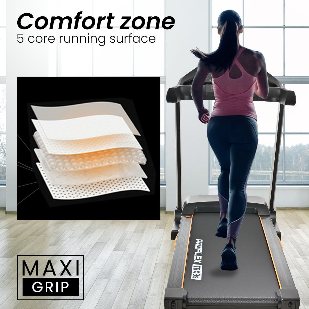 Electric Treadmill with 0.25m Display, Auto Incline, WiFi, Bluetooth, Foldable