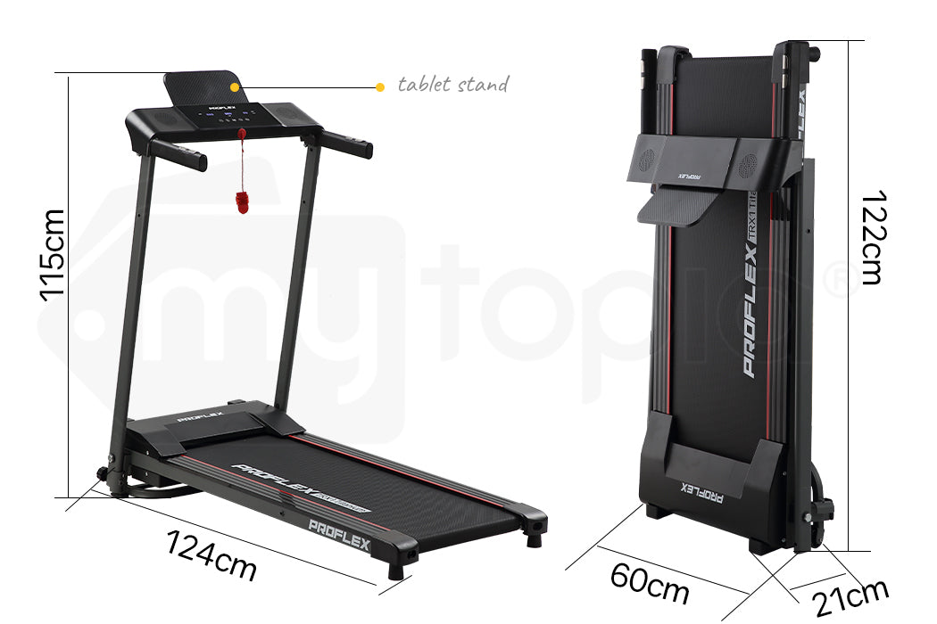 Compact Foldable Treadmill with Bluetooth, Device Stand, and LCD Touch Panel