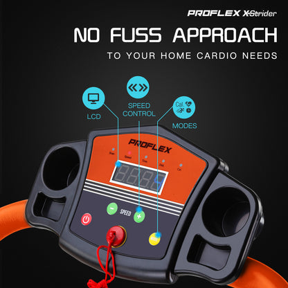 Compact Electric Walking Treadmill with LED Display and 4 Training Modes