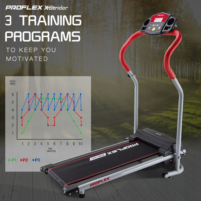 Compact X-Strider Walking Treadmill with LED Display and 6 Speed Levels
