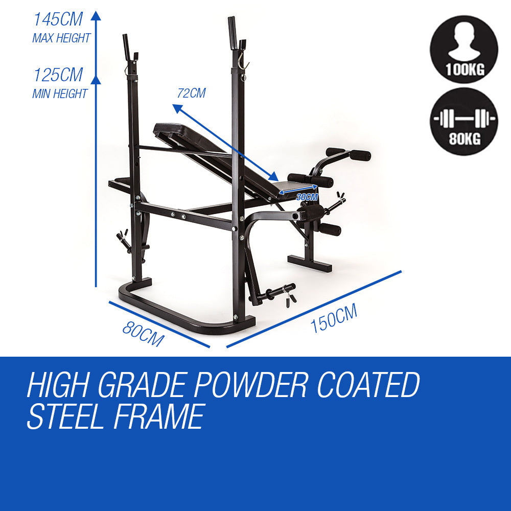 7-in-1 Multi Station Home Gym Weight Bench with Adjustable Incline