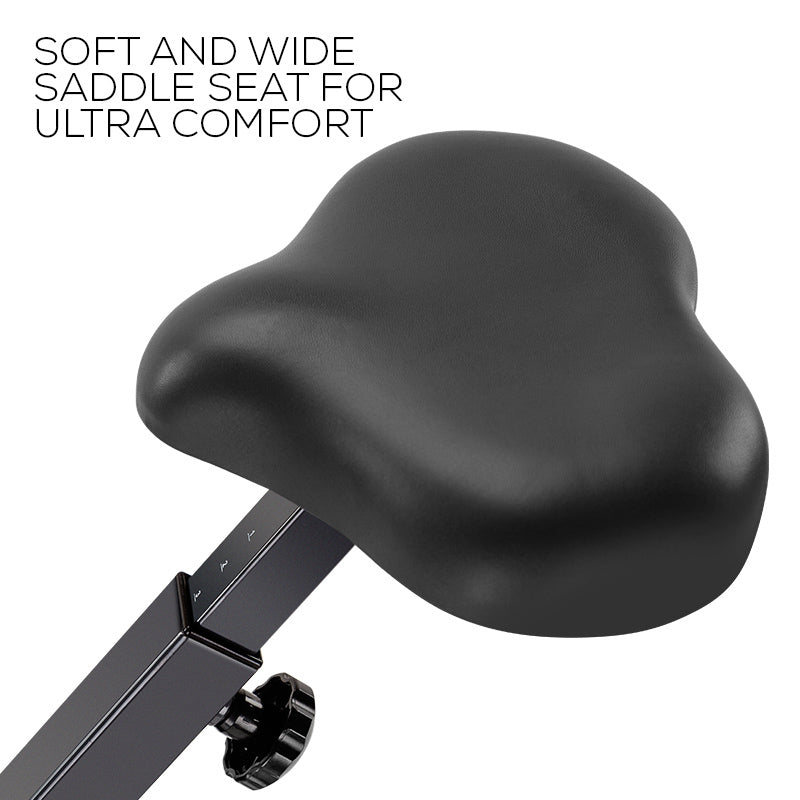 Folding Magnetic X-Bike with LCD Monitor and Adjustable Resistance, Compact 0.36m