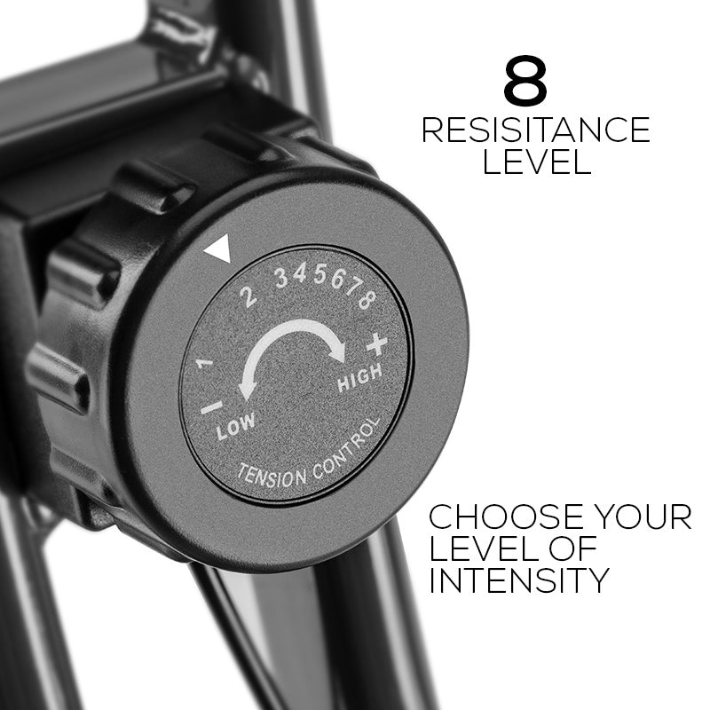 Folding Magnetic X-Bike with LCD Monitor and Adjustable Resistance, Compact 0.36m