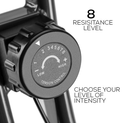 Folding Magnetic X-Bike with LCD Monitor and Adjustable Resistance, Compact 0.36m