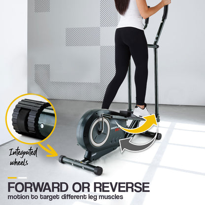 Elliptical Cross-Trainer with Magnetic Resistance and LCD Display, 1.5m Frame