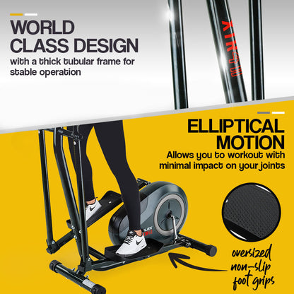 Elliptical Cross-Trainer with Magnetic Resistance and LCD Display, 1.5m Frame