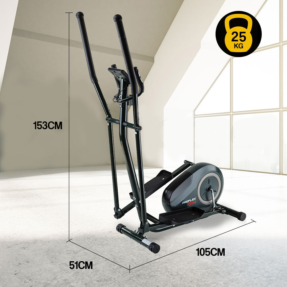 Elliptical Cross-Trainer with Magnetic Resistance and LCD Display, 1.5m Frame