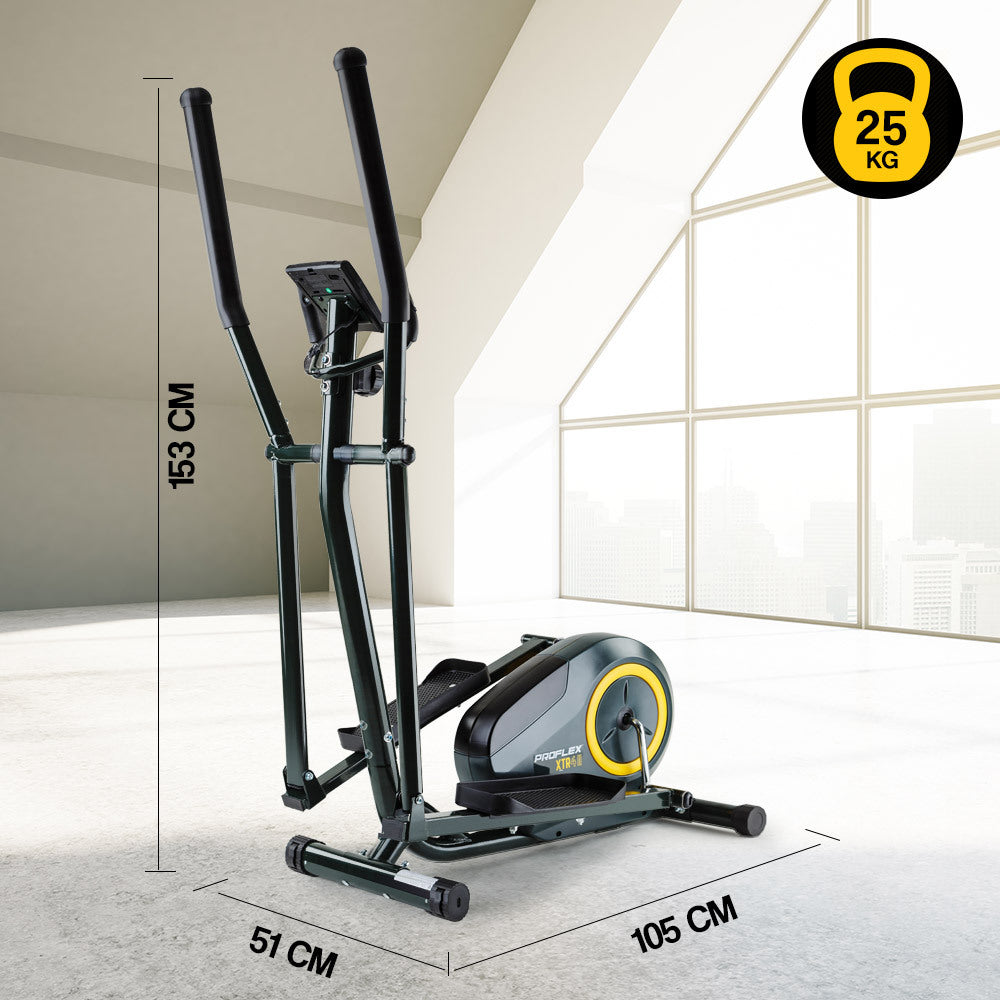 Elliptical Cross Trainer with Magnetic Resistance and LCD Display, Home Gym