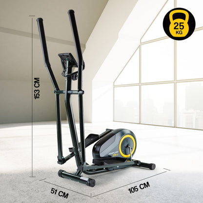 Elliptical Cross Trainer with Magnetic Resistance and LCD Display, Home Gym