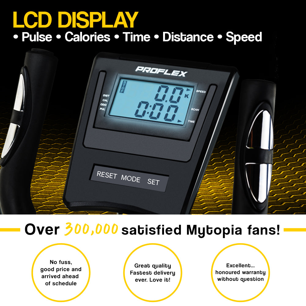 Elliptical Cross Trainer with Magnetic Resistance and LCD Display, Home Gym