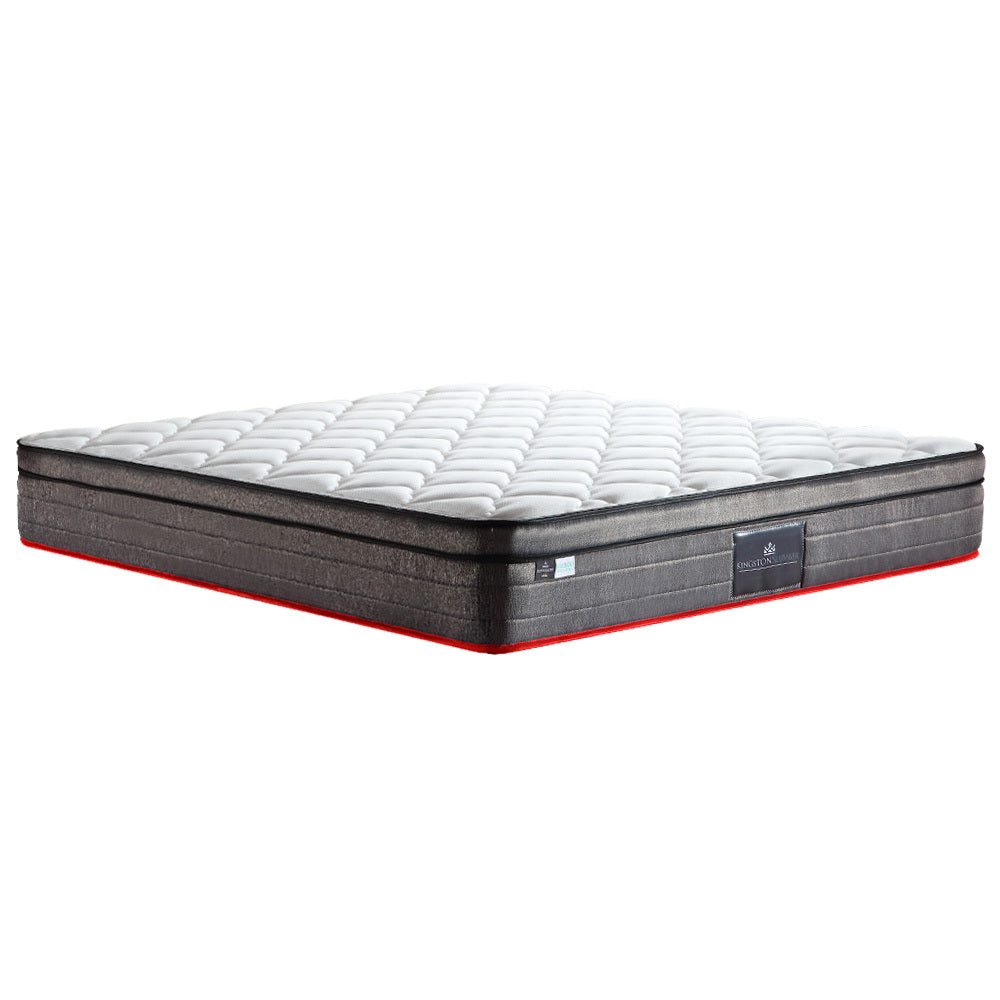 Queen Size Euro Top Mattress 0.33m Medium Firm with Bamboo Fabric