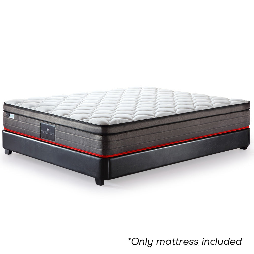 Queen Size Euro Top Mattress 0.33m Medium Firm with Bamboo Fabric