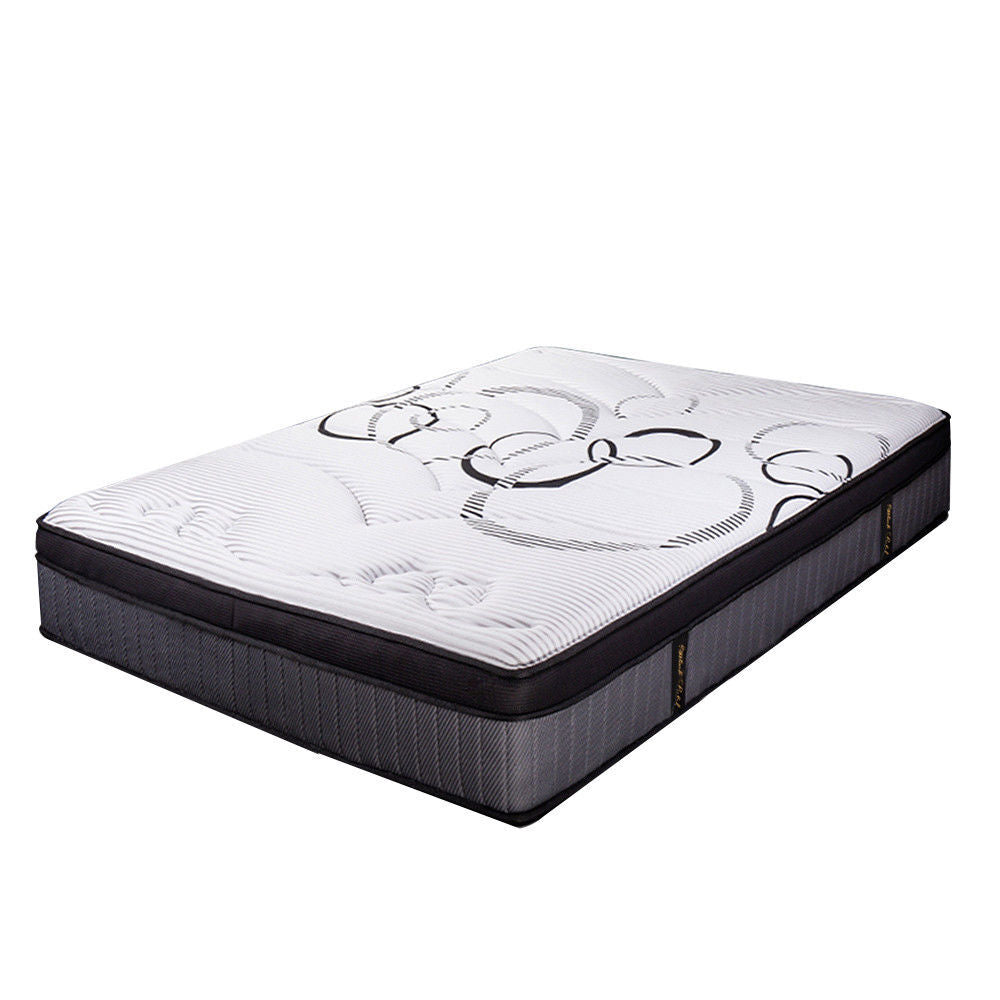King Size Euro Top Mattress with Pocket Springs and Memory Foam, 0.34m Thick