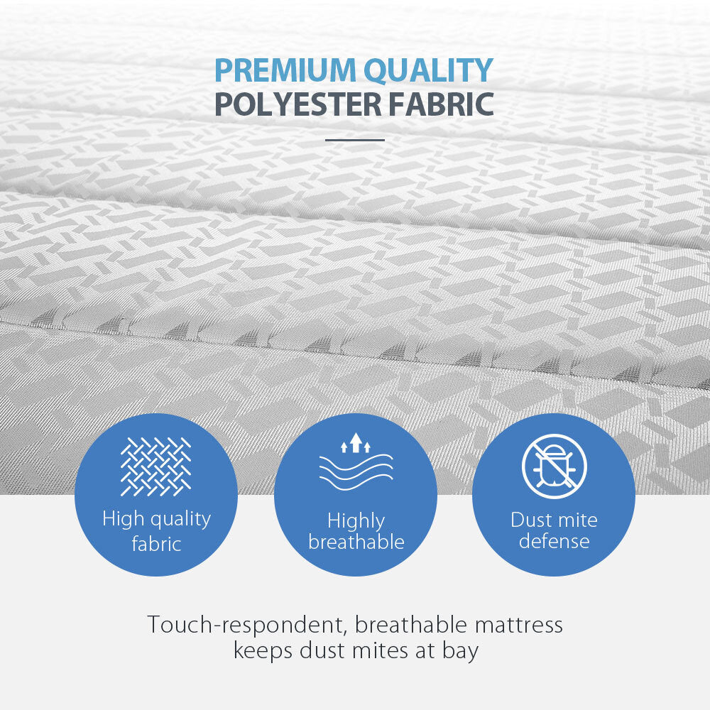 Queen Size Bonnell Spring Mattress with Foam Top, 0.16m Firm Support