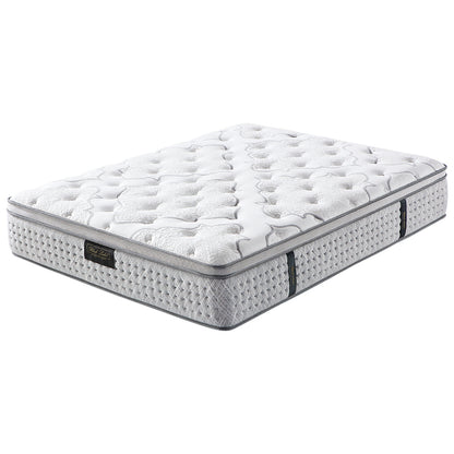 Queen Size Medium Firm Mattress with Memory Foam & 9-Zone Pocket Springs, 0.34m