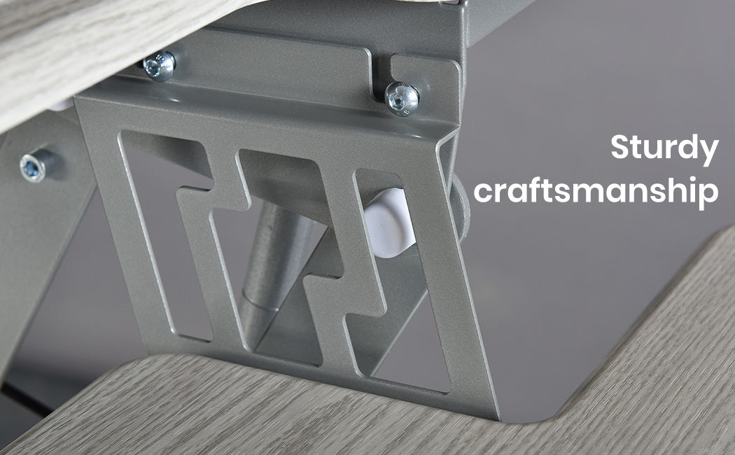 Corner Desk Riser with Adjustable Height, 1.1m Wide for Dual Monitors