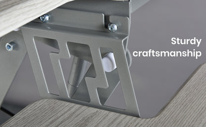 Corner Desk Riser with Adjustable Height, 1.1m Wide for Dual Monitors