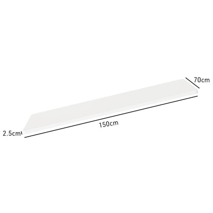 White 1.5m Desktop for Height Adjustable Desk, Premium MDF, Anti-Scratch Finish