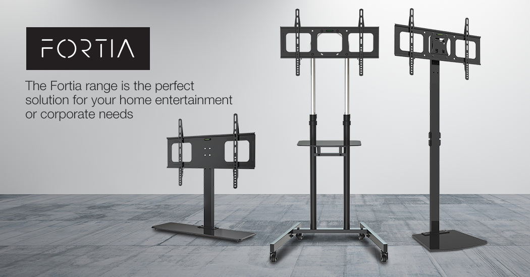 Universal TV Stand for 0.94-1.4m Screens, Adjustable Height, Holds 50kg, Black