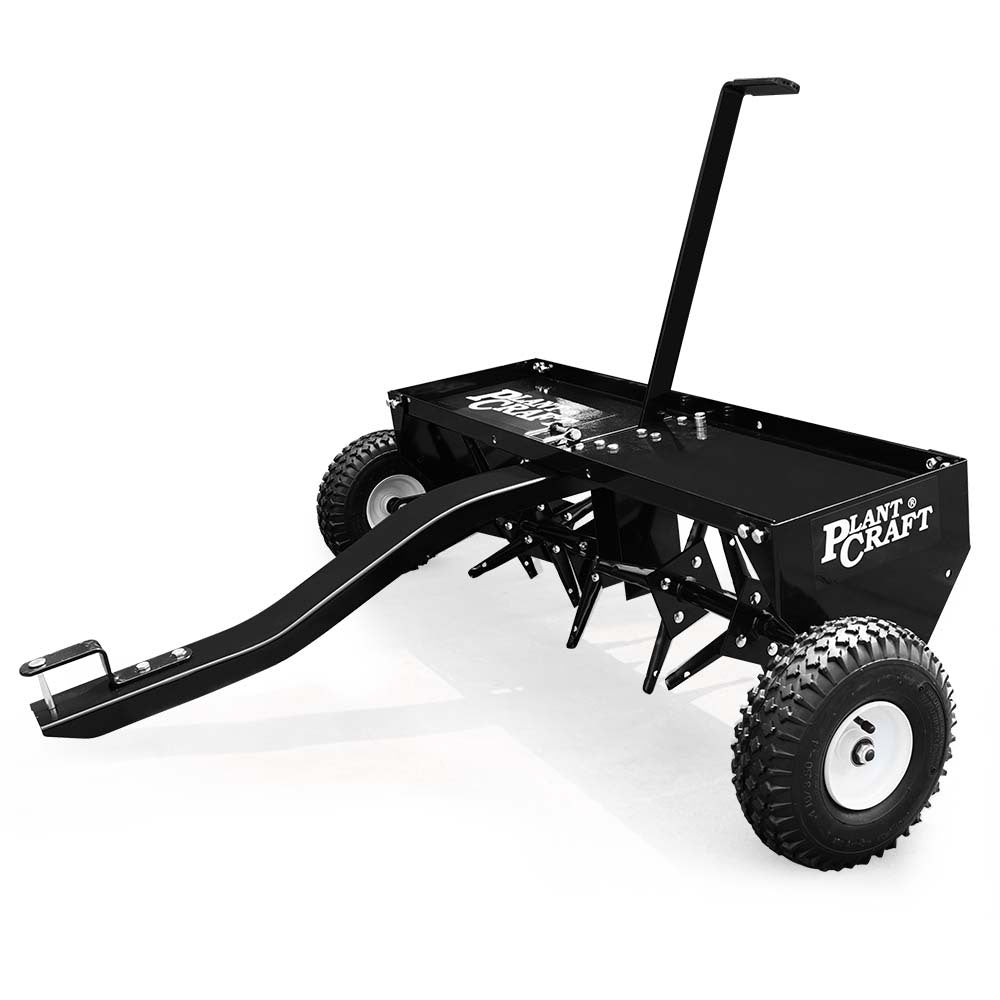Tow Behind Lawn Aerator with 1m Width, Universal Hitch, Removable Blades