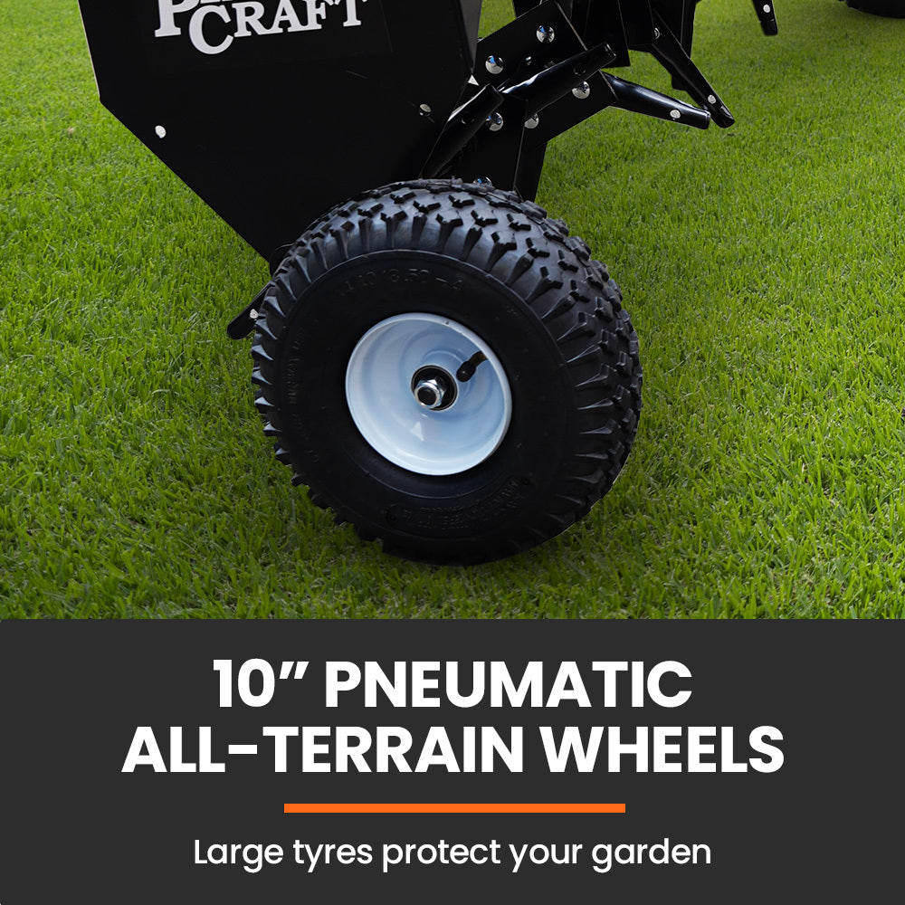 Tow Behind Lawn Aerator with 1m Width, Universal Hitch, Removable Blades