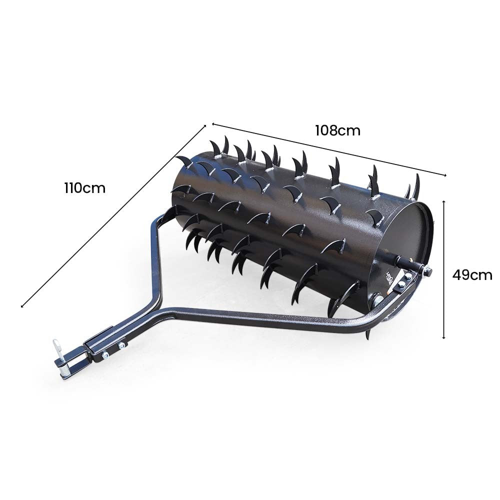 Tow-Behind Lawn Roller Spike Aerator, 0.92m Wide for Mowers & Tractors