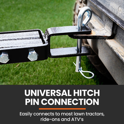 Tow-Behind Lawn Roller Spike Aerator, 0.92m Wide for Mowers & Tractors