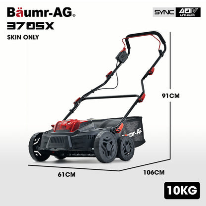 40V Cordless Lawn Scarifier & Aerator with 370mm Path, Brushless Motor