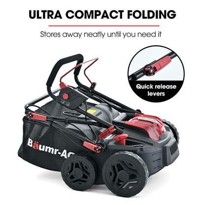 40V Cordless Lawn Scarifier & Aerator with 370mm Path, Brushless Motor