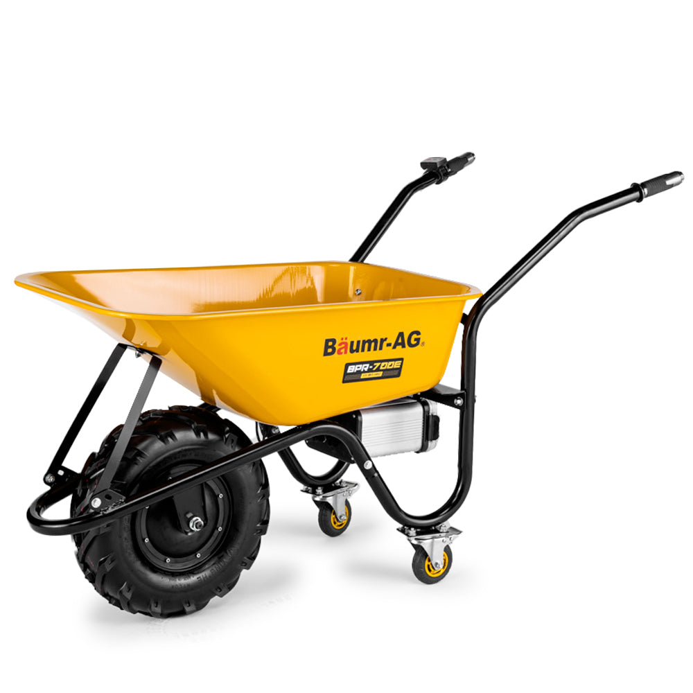40V Electric Wheelbarrow, 0.8m³ Capacity, 260kg Load, Brushless Motor