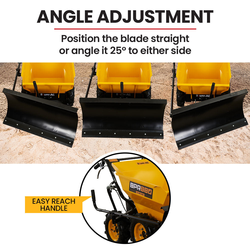 Plough Blade Leveller for BPR880/BPR890 Power Barrows, 1m Wide, Adjustable Angle