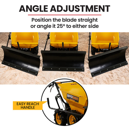 Plough Blade Leveller for BPR880/BPR890 Power Barrows, 1m Wide, Adjustable Angle