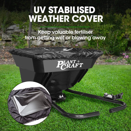 30L 12V Electric Spreader for ATV/Mower - 36kg Capacity & 3m Coverage