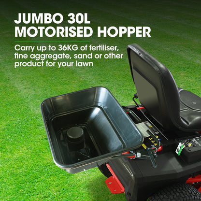 30L 12V Electric Spreader for ATV/Mower - 36kg Capacity & 3m Coverage