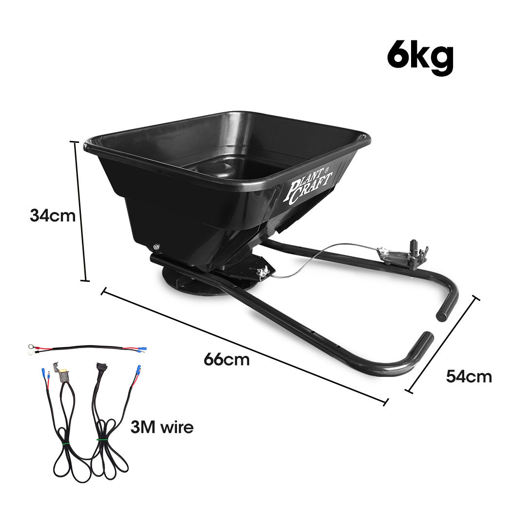 30L 12V Electric Spreader for ATV/Mower - 36kg Capacity & 3m Coverage
