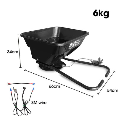30L 12V Electric Spreader for ATV/Mower - 36kg Capacity & 3m Coverage
