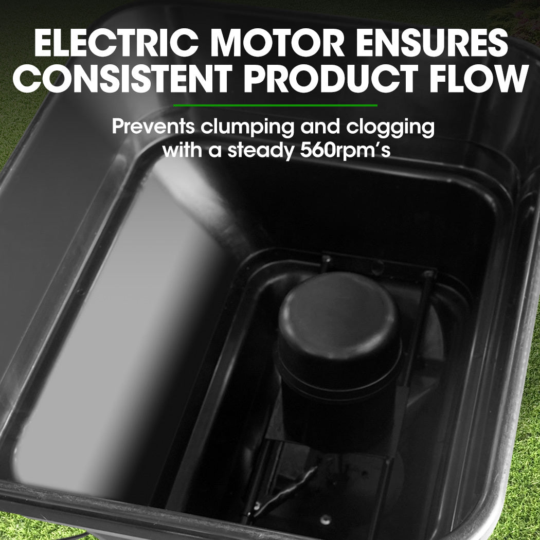 30L 12V Electric Spreader for ATV/Mower - 36kg Capacity & 3m Coverage