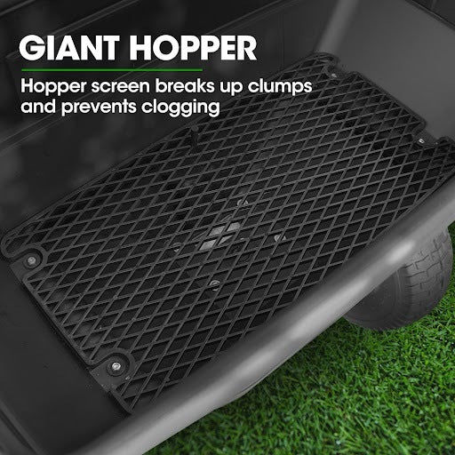 Heavy-Duty 0.06m³ Walk-Behind Spreader with 56kg Capacity for Lawn & Garden