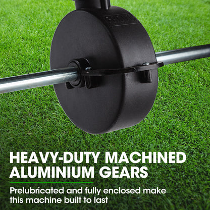 Heavy-Duty 0.06m³ Walk-Behind Spreader with 56kg Capacity for Lawn & Garden