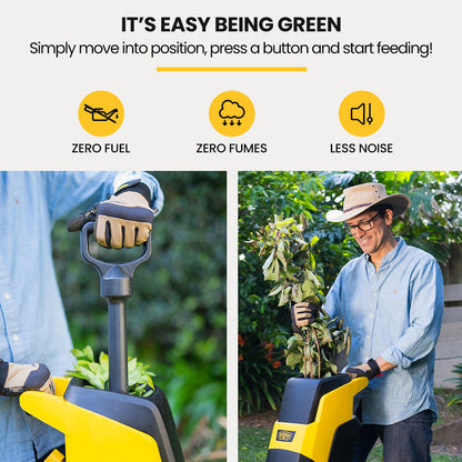 2400W Electric Garden Mulcher Shredder with 40L Bag, 0.04m Capacity