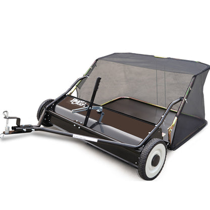 Tow-Behind Lawn Sweeper with 1m Width and 340L Hopper for Garden Tractors
