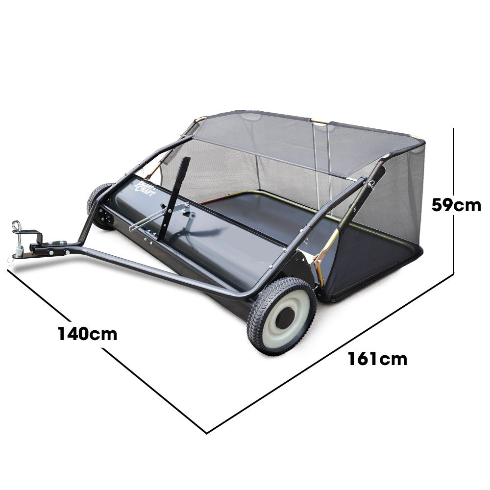 Tow-Behind Lawn Sweeper 1.22m Wide with Universal Hitch for Garden Tractors