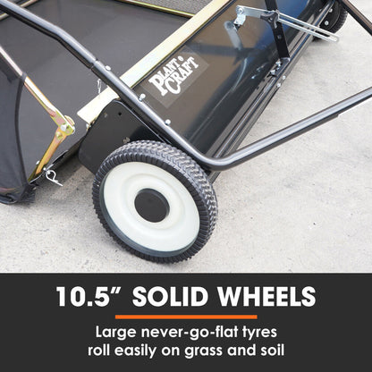 Tow-Behind Lawn Sweeper 1.22m Wide with Universal Hitch for Garden Tractors