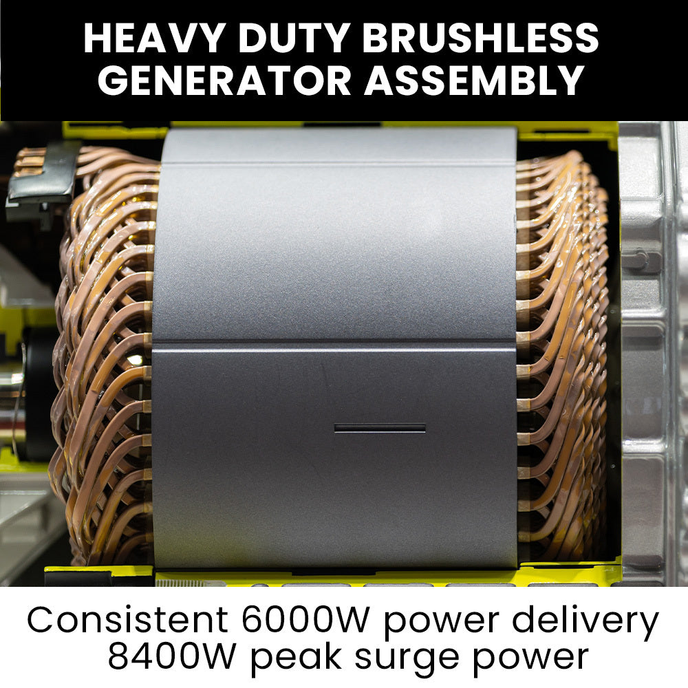 8.4kW Diesel Generator with Electric Start & 6 Outlets, 460cc Engine