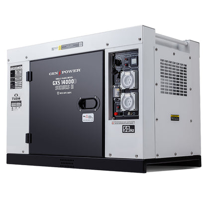 8.4kW Peak 6kW Rated Diesel Generator with RCD Safety Switch, 0.03m Steel Enclosure
