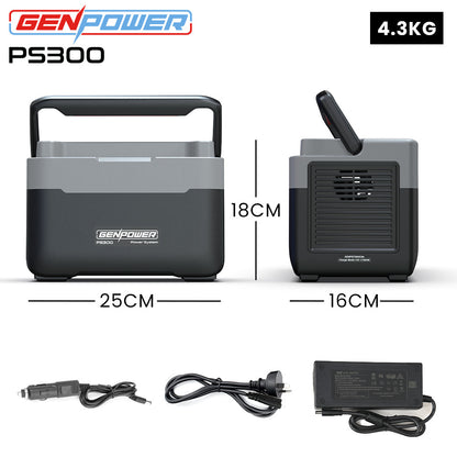 300W Portable Power Station with 288Wh Capacity and Wireless Charging