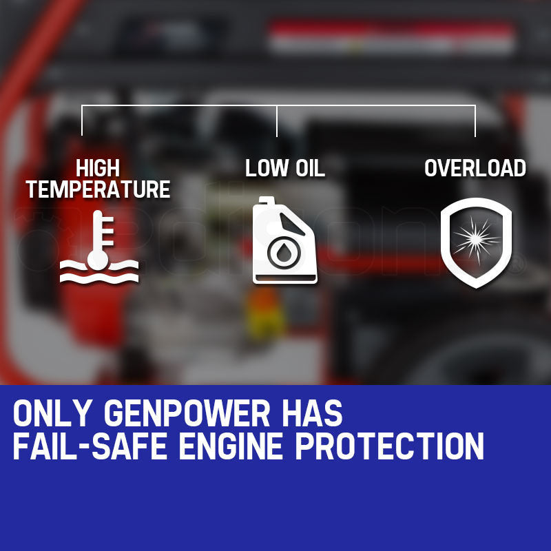 6kW Portable Single-Phase Petrol Generator with RCD and Electric Start