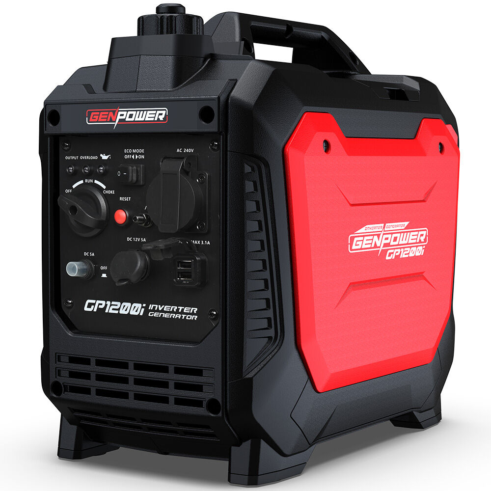 1.2kW Portable Inverter Generator, Lightweight & Quiet for Camping, 12kg