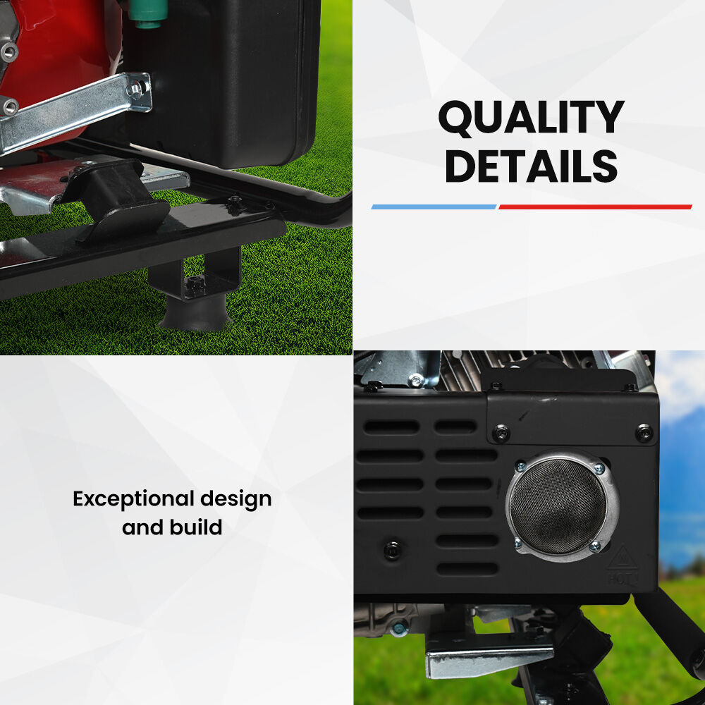 6kW Peak Inverter Generator, 15L Tank, Portable with Wheels, 45kg, RCD Safe